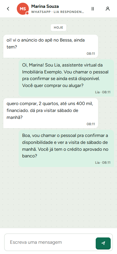 Kanchat on the phone: the conversation with Marina, answered by the assistant.